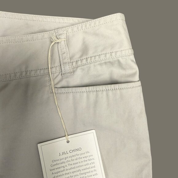 NWT Women's J. JILL Chino Wide Leg Trousers in "Soapstone" | Size 4 - Picture 4 of 10